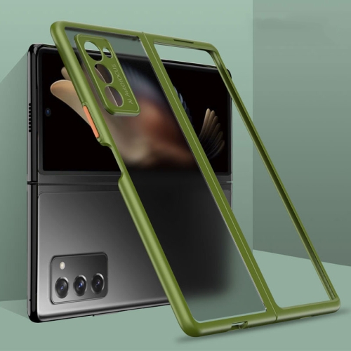 

For Samsung Galaxy Z Fold2 5G GKK Foldable Matte Skin Feeling Soft Case(Olive Green)