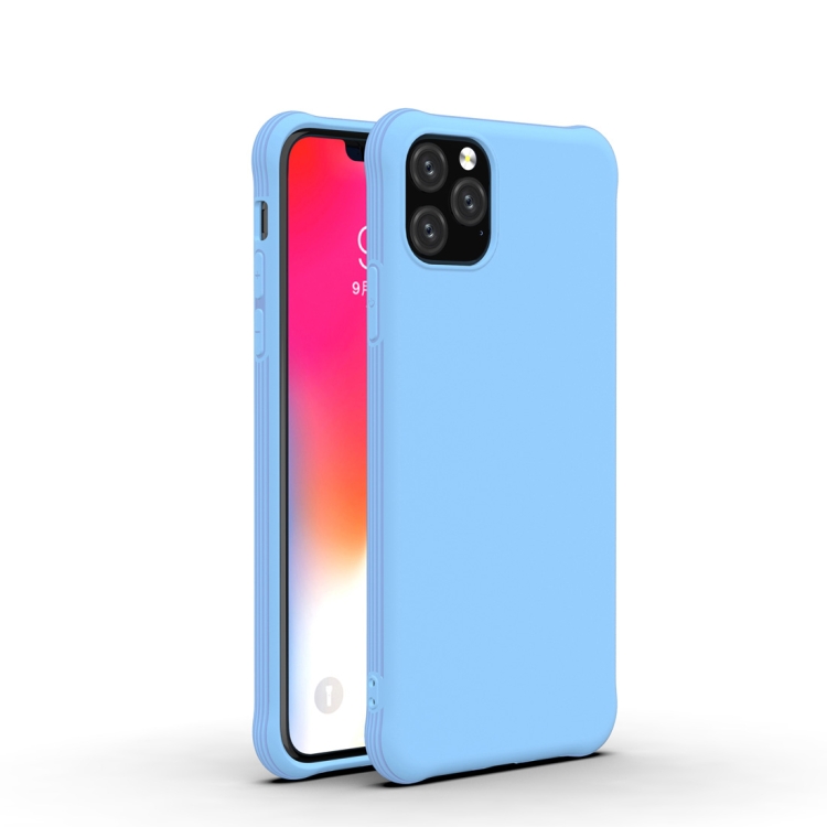 

For iPhone 11 Pro Shockproof Frosted Ultra-thin TPU Protective Case(Ice Blue)