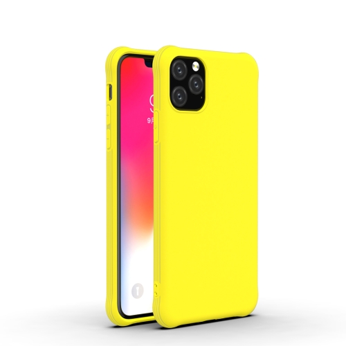

For iPhone 11 Pro Max Shockproof Frosted Ultra-thin TPU Protective Case(Yellow)