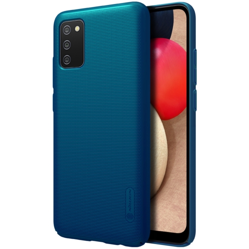 

For Samsung Galaxy A02s / M02s NILLKIN Frosted Concave-convex Texture PC Protective Case(Peacock Blue)