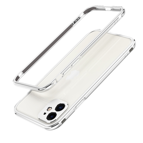 

Aurora Series Lens Protector + Metal Frame Protective Case For iPhone 11 Pro(Silver)