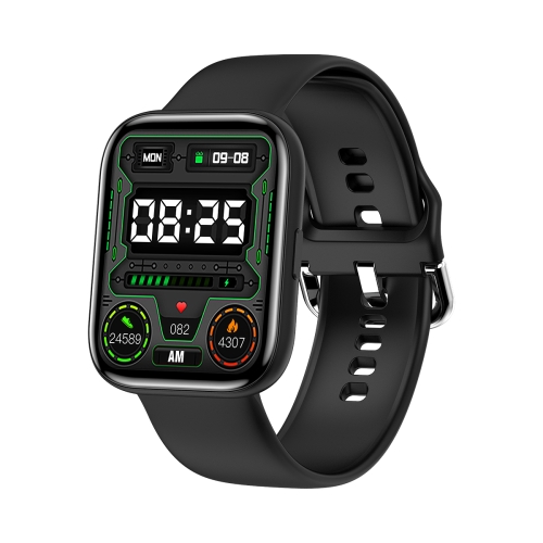 

G69 1.69 inch Square Color Screen IP68 Waterproof Smart Watch, Support Blood Pressure Monitoring / Sleep Monitoring / Heart Rate Monitoring, Style: Silicone Strap(Black)