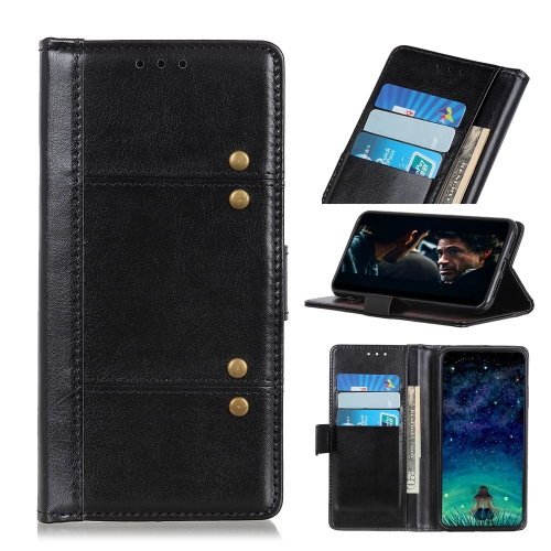 

For OPPO A72 5G Peas Crazy Horse Texture Horizontal Flip Leather Case with Holder & Card Slots & Wallet(Black)