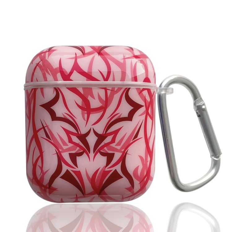 

TPU Bauhinia Balloon Earphone Protective Case with Hook For AirPods 1 / 2(Pink)