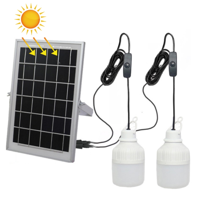 

SNF-0092 3W Solar Lantern Lighting Bulb Outdoor IP44 Waterproof LED One for Two Lighting System Split Garden Lamp, Length:10m
