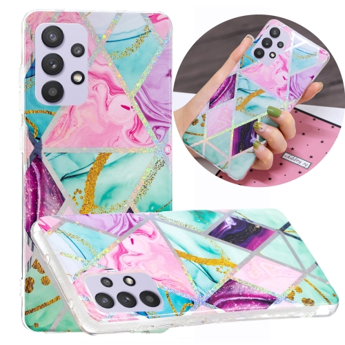 

For Samsung Galaxy A32 5G Plating TPU Protective Case(Triangular Rhombus)