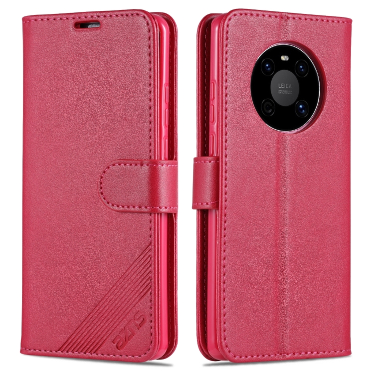 

For Huawei Mate 40 AZNS Sheepskin Texture Horizontal Flip Leather Case with Holder & Card Slots & Wallet(Red)