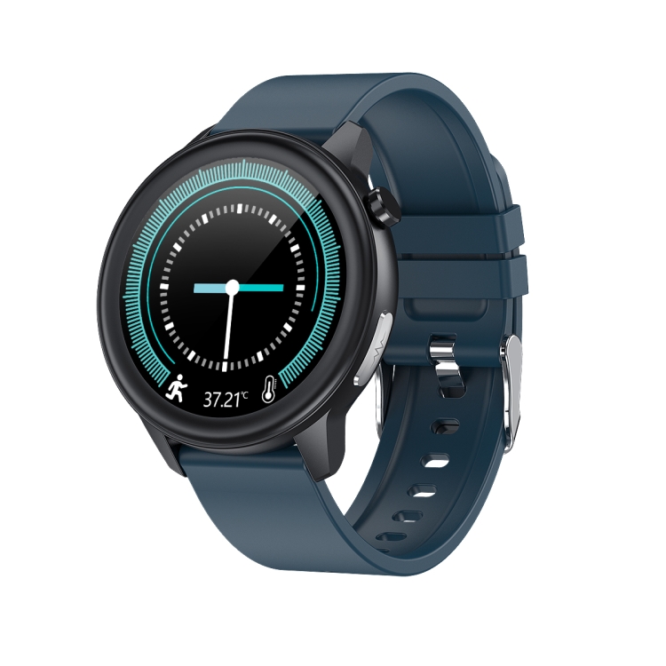 

E80 1.3 inch TFT Color Screen IP68 Waterproof Smart Bracelet, Support Blood Oxygen Monitoring / Body Temperature Monitoring / Heart Rate Monitoring, Style:Silicone Strap(Blue)