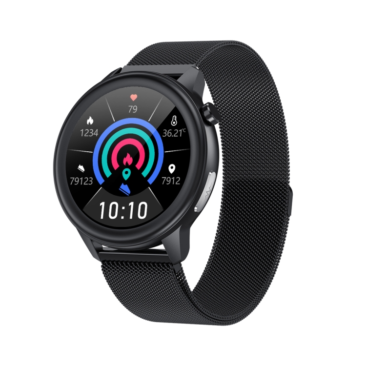

E80 1.3 inch TFT Color Screen IP68 Waterproof Smart Bracelet, Support Blood Oxygen Monitoring / Body Temperature Monitoring / Heart Rate Monitoring, Style:Metal Strap(Black)