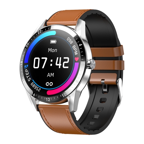 

G20 1.3 inch IPS Color Screen IP67 Waterproof Smart Watch, Support Blood Oxygen Monitoring / Sleep Monitoring / Heart Rate Monitoring, Style: Leather Strap(Brown)