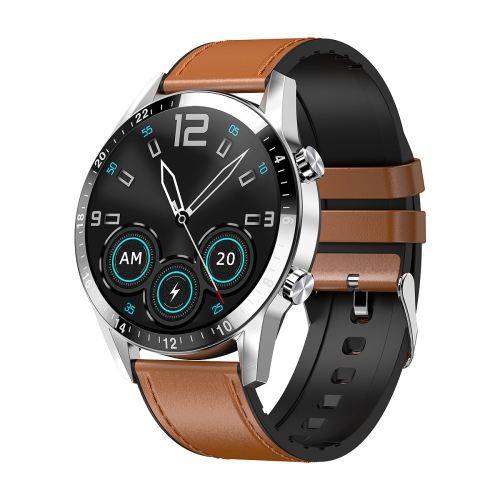 

G30 1.28 inch IPS Color Screen IP67 Waterproof Smart Watch, Support Bluetooth Call / Sleep Monitoring / Heart Rate Monitoring, Style:Leather Strap(Brown)