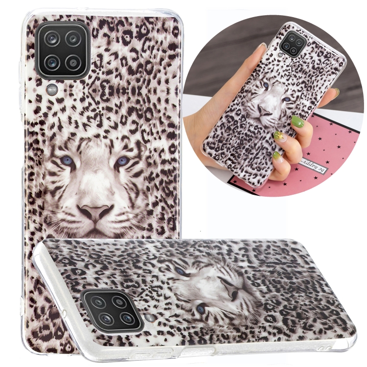 

For Samsung Galaxy A12(EU Version) Luminous TPU Mobile Phone Protective Case(Leopard Tiger)