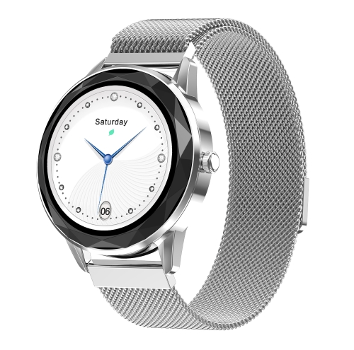 

HDT7 1.09 inch Round Color Screen IP67 Waterproof Smart Watch, Support Menstrual Cycle Reminder / Sleep Monitoring / Heart Rate Monitoring, Style:Steel Strap(Silver)