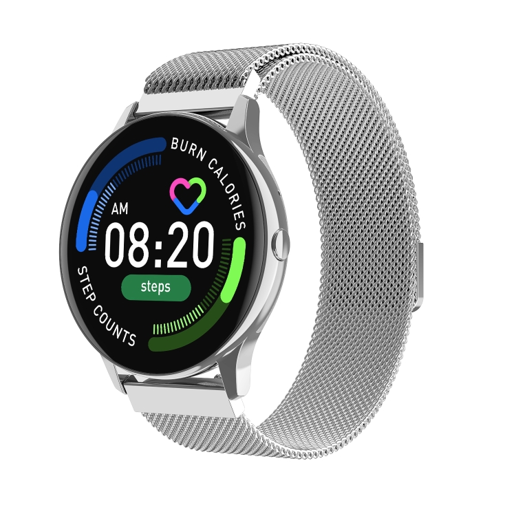 

S8 1.28 inch IPS Screen IP67 Waterproof Smart Watch, Support Bluetooth Call / Sleep Monitoring / Heart Rate Monitoring, Style: Steel Strap(Silver)