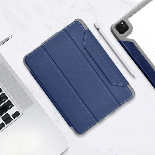 

Mutural Yagao Series PC Horizontal Flip Leather Case with Holder & Pen Slot For iPad Air (2020) 10.9(Blue)