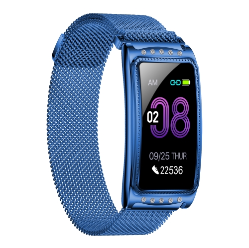 

F28 1.08 inch TFT Screen IP68 Waterproof Smart Bracelet, Support Blood Oxygen Monitoring / Menstrual Cycle Reminder / Heart Rate Monitoring(Blue)