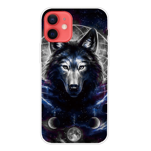

Shockproof Painted Transparent TPU Protective Case For iPhone 12 / 12 Pro(Magic Wolf)