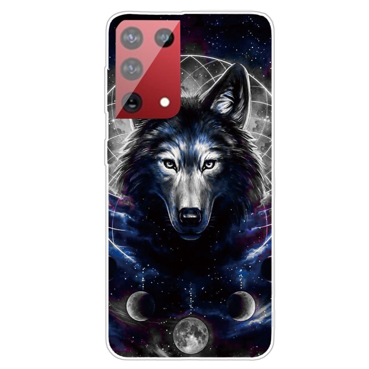 

For OnePlus 9 Pro Shockproof Painted Transparent TPU Protective Case(Magic Wolf)