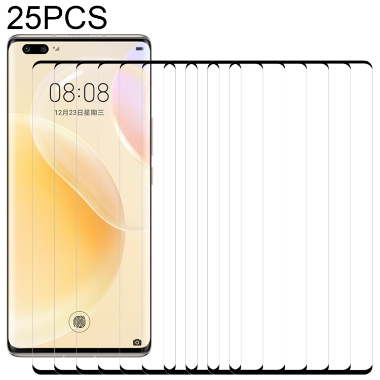 

For Huawei nova 8 Pro 25 PCS 3D Curved Edge Full Screen Tempered Glass Film