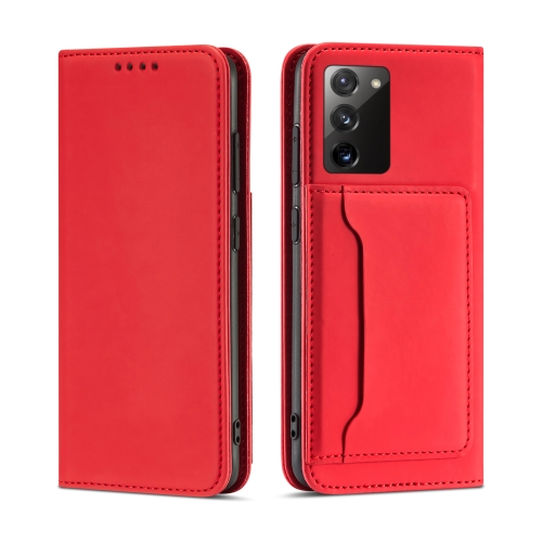 

For Samsung Galaxy A02s(EU Version) Strong Magnetism Liquid Feel Horizontal Flip Leather Case with Holder & Card Slots & Wallet(Red)