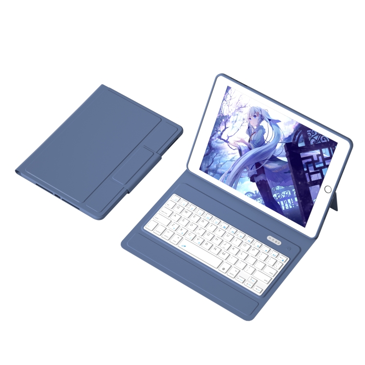 

T1086 Bluetooth Keyboard TPU Soft + PU Leather Case with Pen Slot For iPad Air 2020 10.9 / Pro 11 (2020/2018)(Purple)