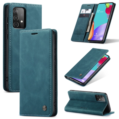 

For Samsung Galaxy A52 5G / 4G CaseMe 013 Multifunctional Horizontal Flip Leather Case with Holder & Card Slot & Wallet(Blue)