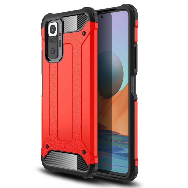 

For Xiaomi Redmi Note 10 Pro / Note 10 Pro Max Magic Armor TPU + PC Combination Case(Red)