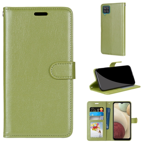 

For Samsung Galaxy A12 / M12 Pure Color Horizontal Flip PU Leather Case with Holder & Card Slots & Wallet & Photo Frame(Green)