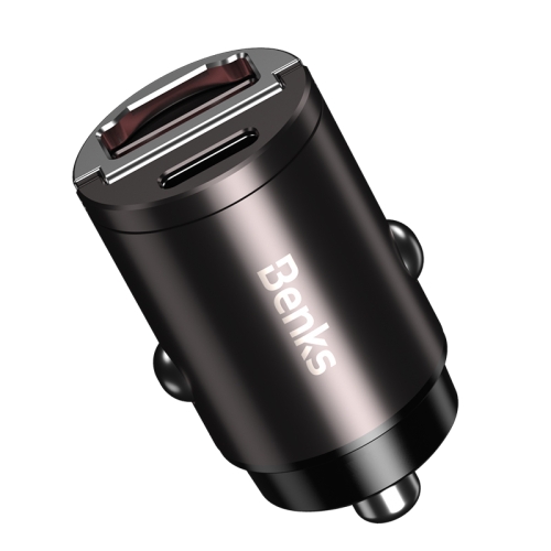 

Benks C30 PD + USB Mini Fast Charging Car Charger(Tarnish Color)