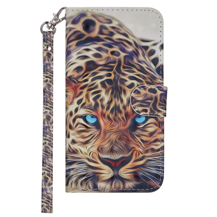 

For iPhone 11 Laser 3D Pattern Colored Drawing Horizontal Flip Leather Case with Holder & Card Slots & Wallet(Leopard)