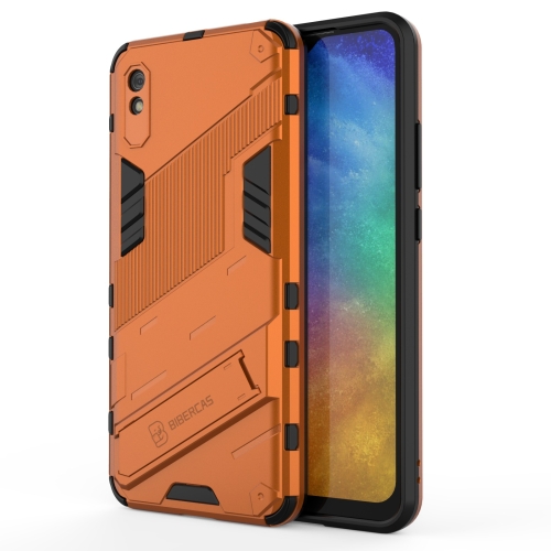 

For Xiaomi Redmi 9A Punk Armor 2 in 1 PC + TPU Shockproof Case with Invisible Holder(Orange)