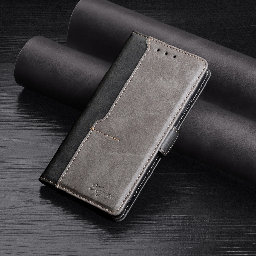 

For Xiaomi Mi 6X / A2 Retro Texture Contrast Color Side Buckle Horizontal Flip Leather Case with Holder & Card Slots & Wallet(Black)