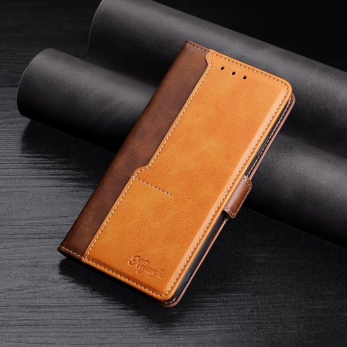 

For Xiaomi Mi 6X / A2 Retro Texture Contrast Color Side Buckle Horizontal Flip Leather Case with Holder & Card Slots & Wallet(Brown)