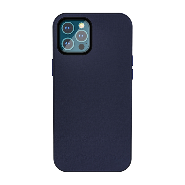 

TOTUDESIGN Royal Series PU Leather Case For iPhone 12(Blue)
