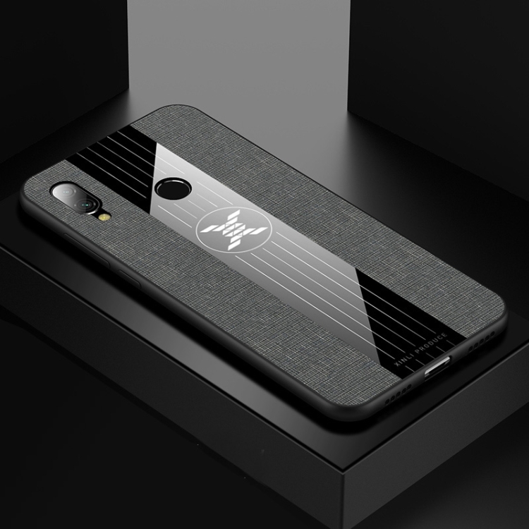

For Xiaomi Redmi 7 XINLI Stitching Cloth Texture Shockproof TPU Protective Case(Gray)