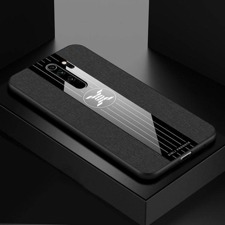

For Xiaomi Redmi Note 8 Pro XINLI Stitching Cloth Textue Shockproof TPU Protective Case(Black)