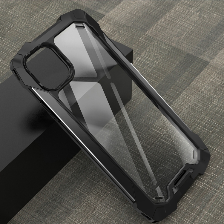 

TGVlS Blade Series TPU + PC + Aluminum Alloy Protective Case For iPhone 12 Mini(Black)