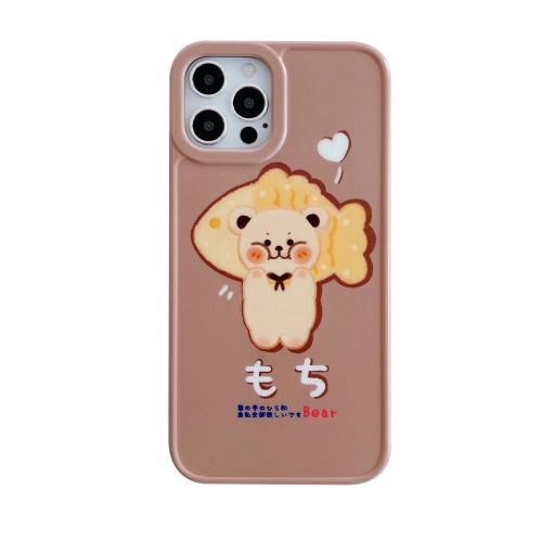 

IMD Shockproof Protective Case For iPhone 12 Mini(Fish Cake Bear 2)