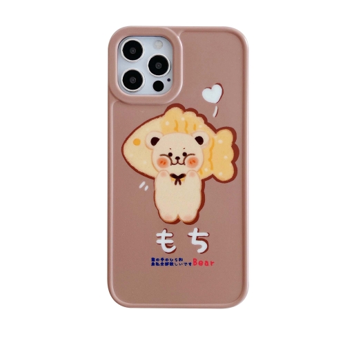 

IMD Shockproof Protective Case For iPhone 12 Pro(Fish Cake Bear 2)