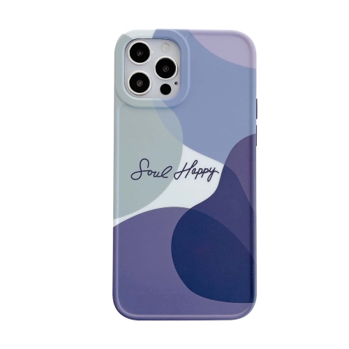 

Painted Pattern IMD Shockproof Protective Case For iPhone 12 Pro(Purple)