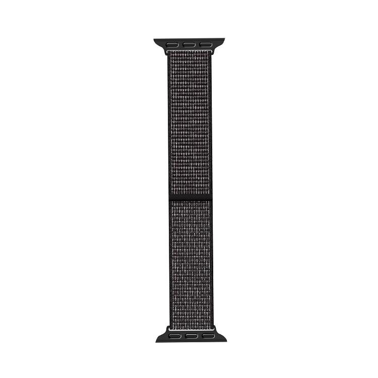 

WIWU Loop Nylon Replacement Watchbands For Apple Watch Series 6 & SE & 5 & 4 44mm / 3 & 2 & 1 42mm(Black)