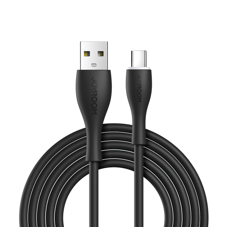

JOYROOM S-1030M8 M8 Bowling Series 3A USB to USB-C / Type-C TPE Charging Transmission Data Cable, Cable Length:1m(Black)