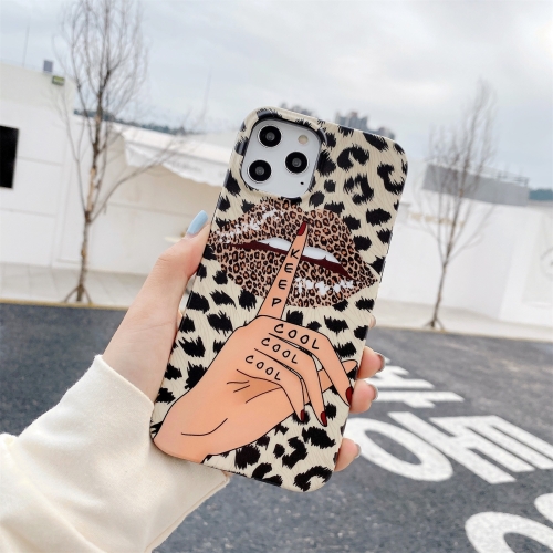 

IMD Half-coverage TPU Protective Case For iPhone 11 Pro(Leopard Kiss)