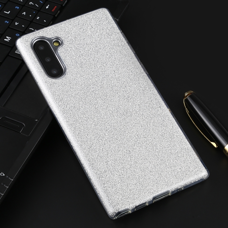 

Full Coverage TPU + PC Glittery Powder Protective Back Case(Silver)