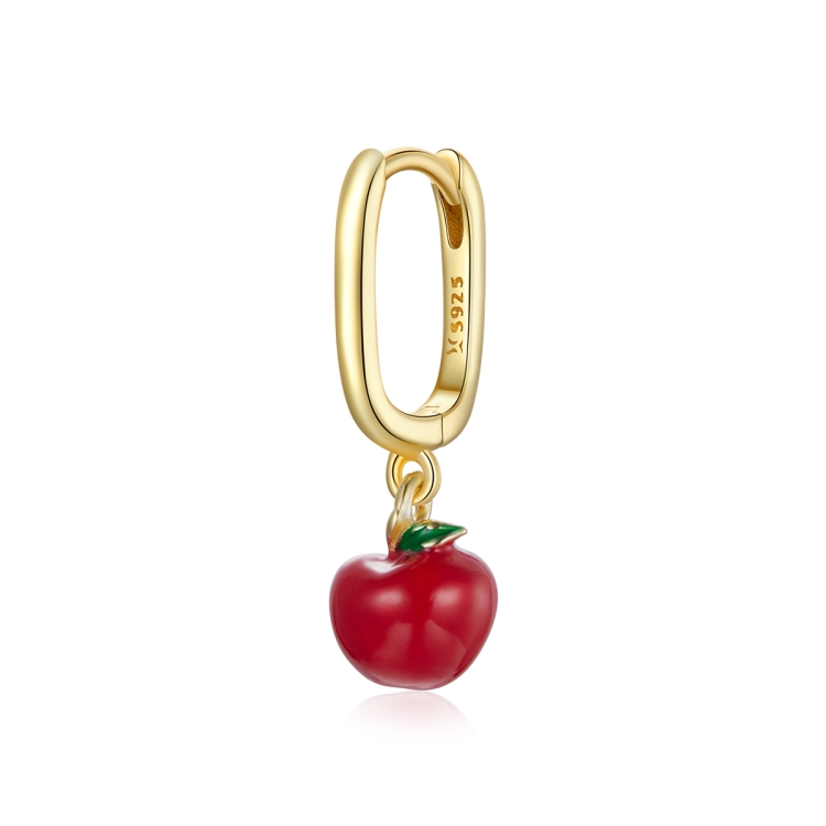 

S925 Sterling Silver Little Apple Women Earrings