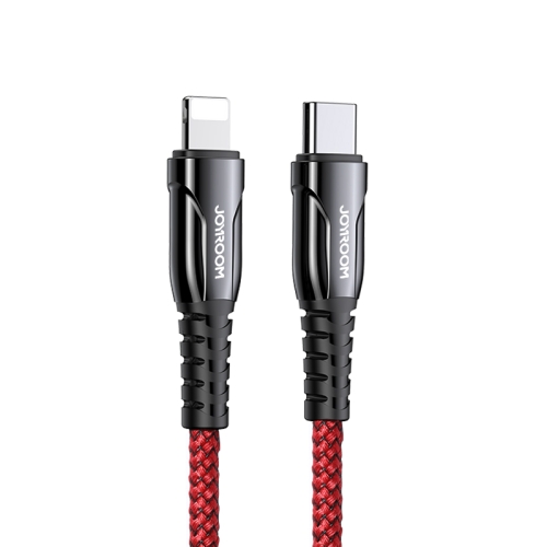 

JOYROOM S-1224K1 20W Type-C / USB-C to 8 Pin Braid Fast Charging Cable, Length: 1.2m(Red)