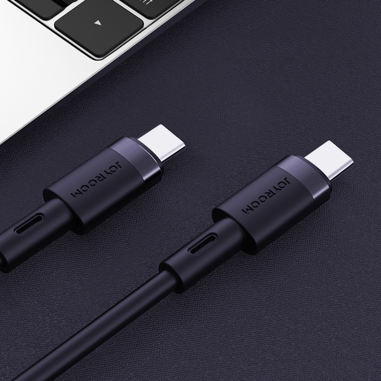 

JOYROOM S-1830N9 3A Type-C / USB-C to Type-C / USB-C Liquid Silicone Fast Charging Data Cable, Length:1.8m(Navy Blue)