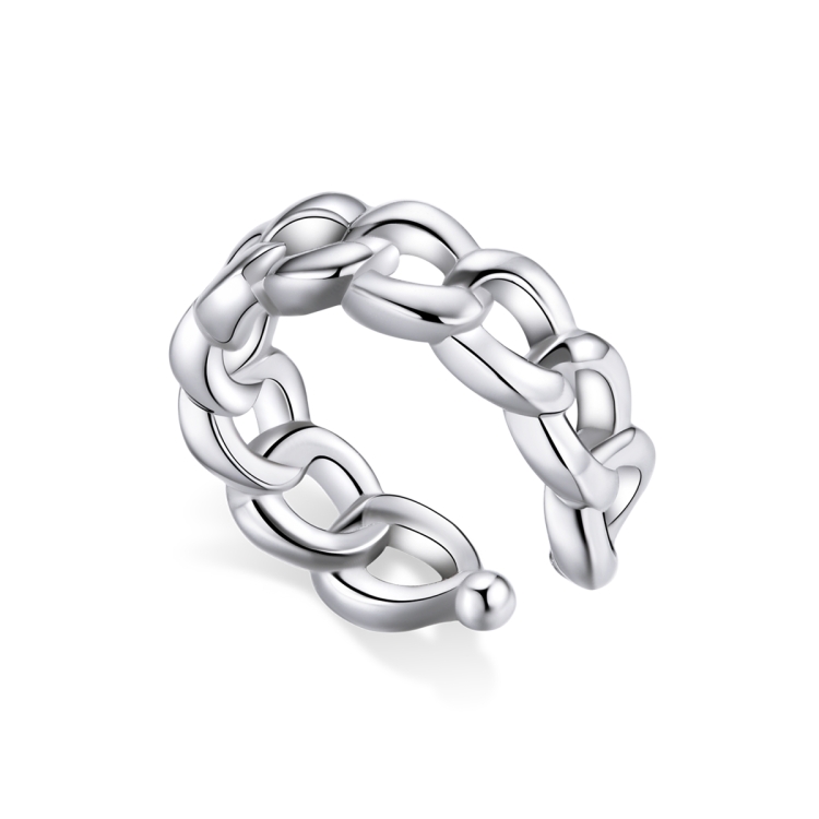 

S925 Sterling Silver Silver Chain Ear Clip Women Earrings