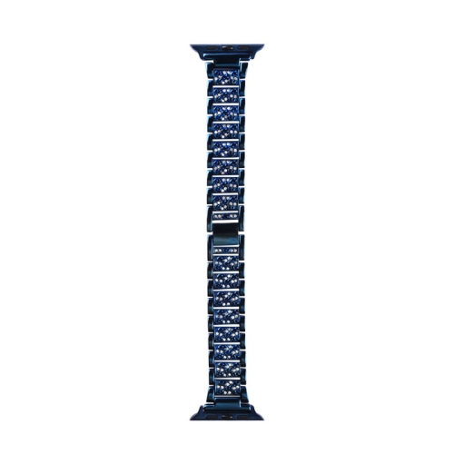 

WIWU Three Diamond-Studded Steel Watch Band For Apple Watch Series 6 & SE & 5 & 4 40mm / 3 & 2 & 1 38mm(Blue)