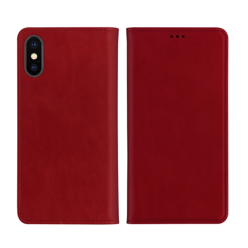 

For iPhone XS / X DZGOGO ZEN Series Shockproof PU+ TPU Protective Case with Holder & Card Slots & Wallet(Red)